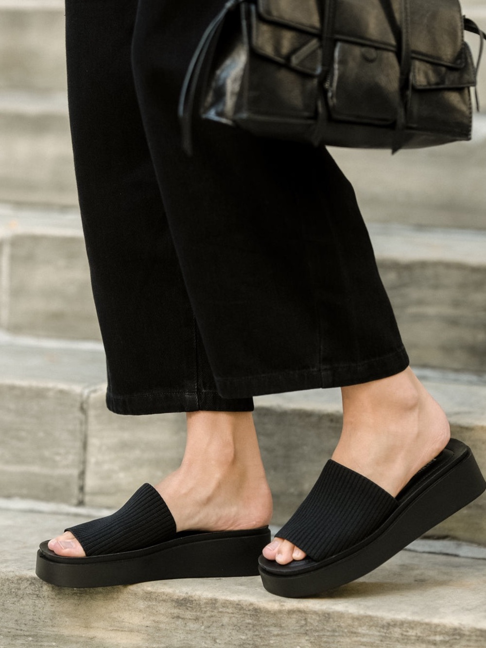 Pim Knit Platform Sandals
